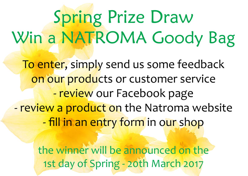 Natroma Spring Prize Draw