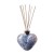 Art Glass Diffuser Bottle: Heart - White Sage Blue