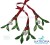 Fused Glass Christmas Decoration: Mistletoe
