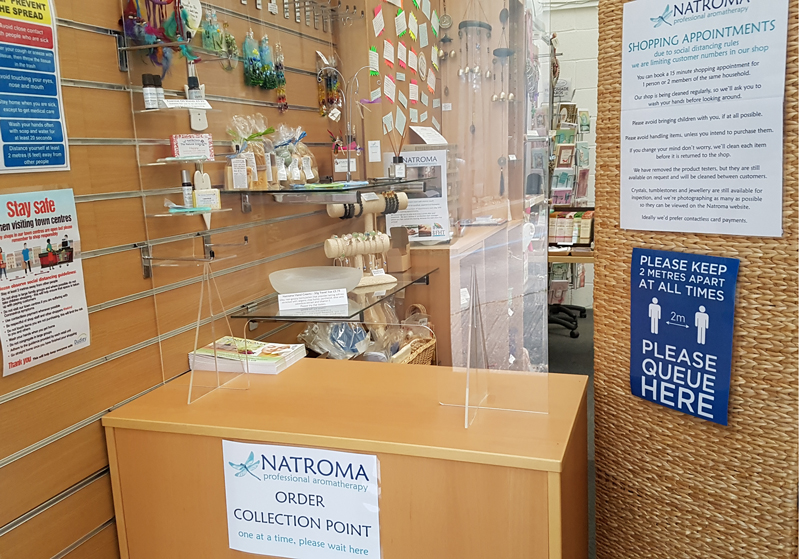Natroma Shop Ruskin Glass Centre Covid Secure Click and Collect