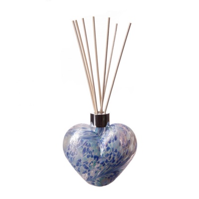 Art Glass Reed Diffuser Heart Bottle