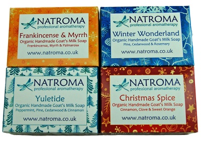 Organic Christmas Goats Milk Soaps by Natroma