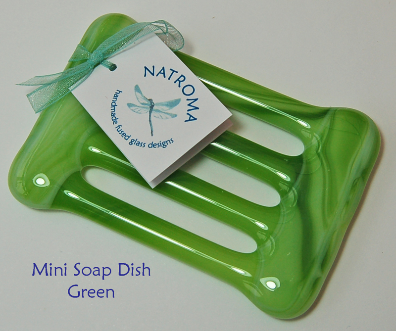Natroma Fused Glass Soap Dish Handmade in England
