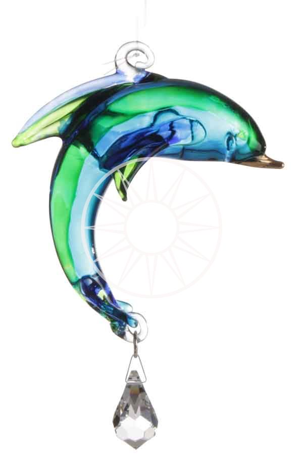 Handmade Crystal Dolphin Swarovski Suncatcher