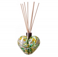 Art Glass Reed Diffuser Heart Bottle