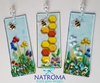 Large Fused Glass Sun Catcher